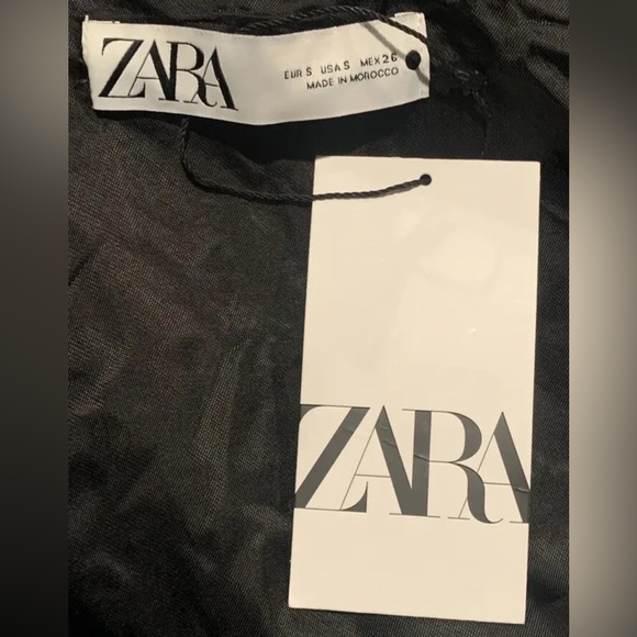 ZARA OVERSIZE WOOL BOMBER BLACK JACKET LIMITED EDITION WOMEN SIZE SMALL NWT - Picture 10 of 12